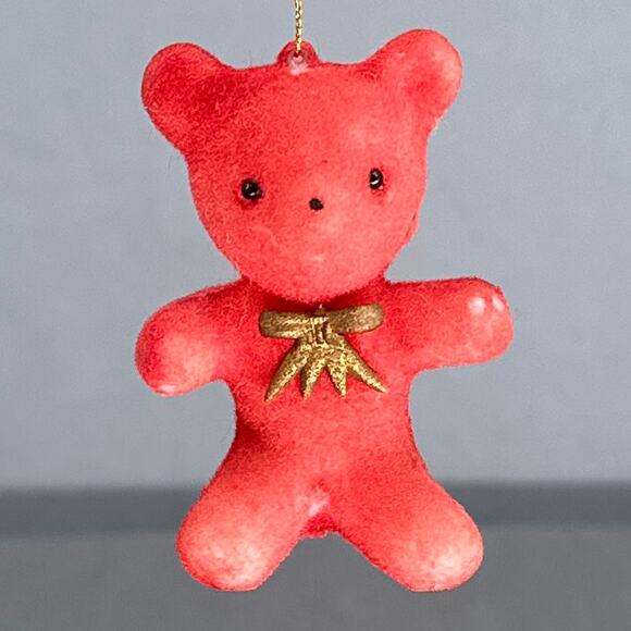 10 VTG 1950s Flocked Felt Christmas Ornaments Mice Cat Snowmen Santa MCM Kitschy - Picture 12 of 16